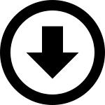 Arrow Outline Down SVG Icon